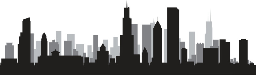 Obraz premium Houton city skyline prepared in vector
