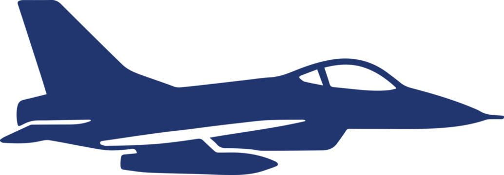 Modern Blue Fighter Jet Silhouette Banner; Stylized Delta Wing Aircraft Icon for Aerospace Branding, Air Force Defense News, 2026 Flight Tracking Apps, and Supersonic Aviation Web Headers.