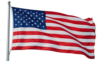 Fototapeta premium American flag waving on independence day celebrations in the usa