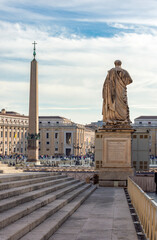 St Peter's square in Vatican, center of Rome, Italy