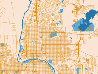 Fototapeta premium City map poster — Laredo, Texas