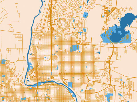 City map poster &mdash; Laredo, Texas