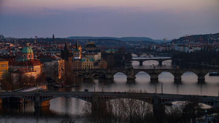 Fototapeta premium High Resolution Panorama Picture of Prague Old Town