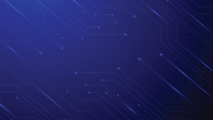 Obraz premium Blue background and line glowing