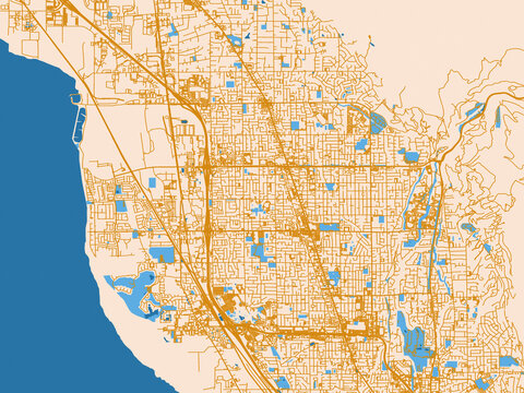 Orem Utah city map poster