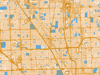 Fototapeta premium City map poster — Royal Oak, Michigan