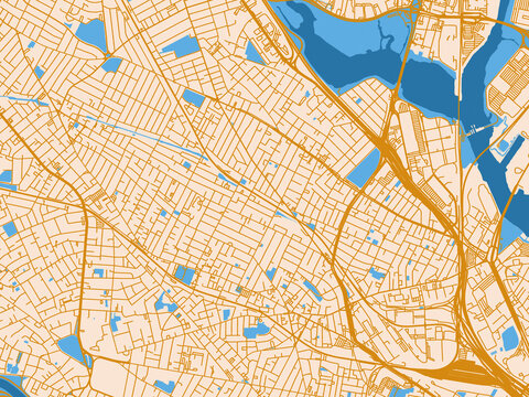 Cartographic street layout &mdash; Somerville, Massachusetts