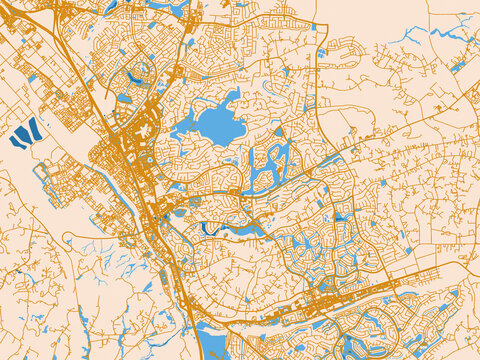Road network map of Temecula, California