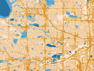 Naklejka premium City map poster — Westminster, Colorado