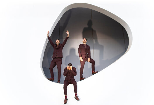 Businessman showing resilience and emotional intelligence in modern setting