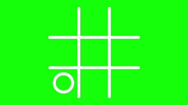 XOX Game Animation with Moves on Screen