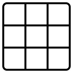 Fototapeta premium Glass Wall line icon