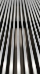 Obraz premium Abstract metal grating pattern with parallel lines.