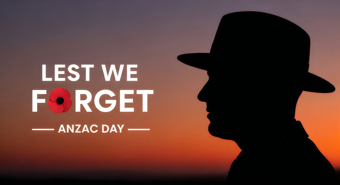 Memorial day tribute honoring fallen heroes on lest we forget anzac day