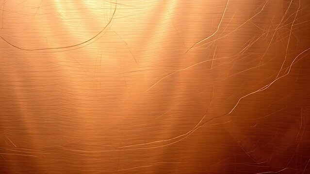 oxidation. Close-up of a brushed bronze and copper metallic surface with intricate patterns and warm golden tones. safety posters.