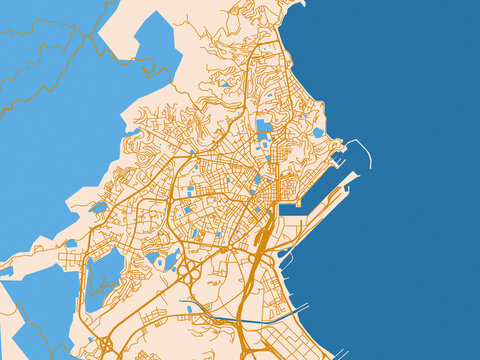 Urban grid map &mdash; Annaba, Algeria