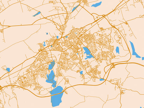 City map background &mdash; Chlef, Algeria