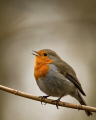 robin on a branch © Heiko