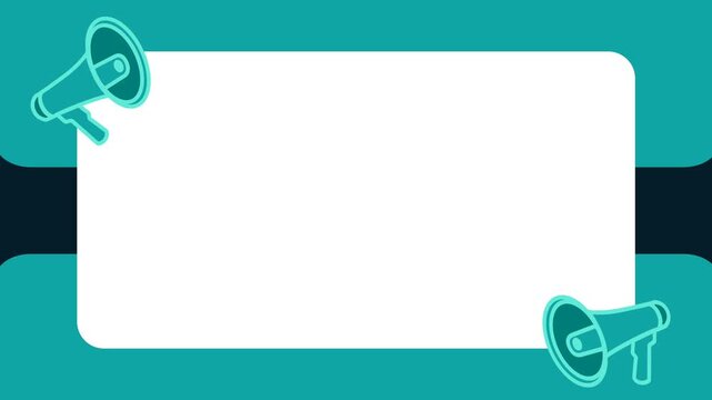 template featuring a megaphone graphic, perfect to loudly announce your important messages. Make a clear, impactful announcement