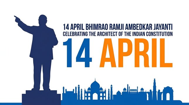 illustration of Bhimrao Ramji Ambedkar jayanti.