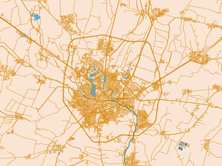 Obraz premium Al Fayyum, Egypt – city map