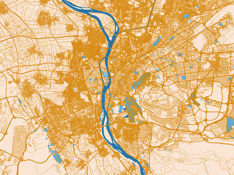 Cairo &ndash; street map, Egypt