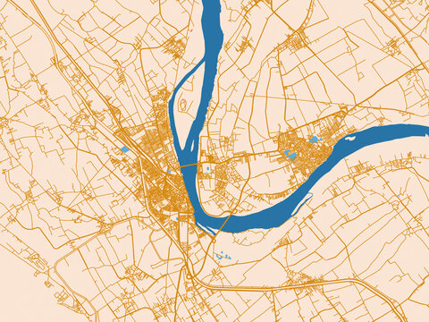 City map poster &mdash; Sohag, Egypt