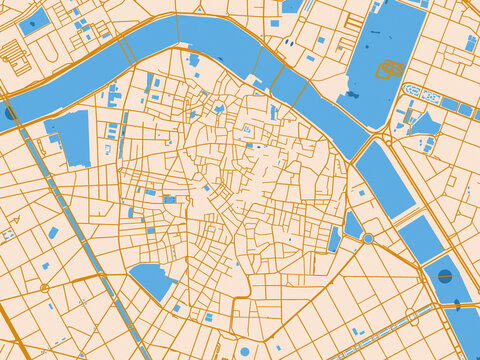 City map of Valencia Centro, Spain