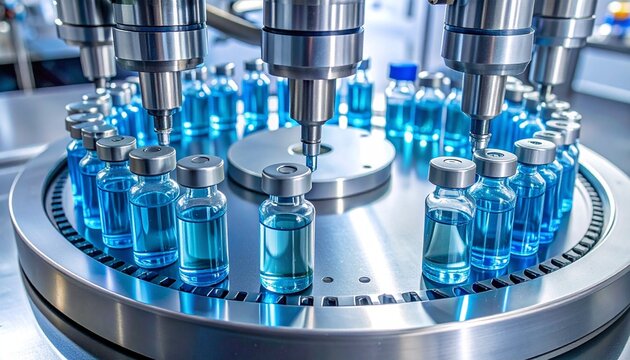 Automated pharmaceutical vial production