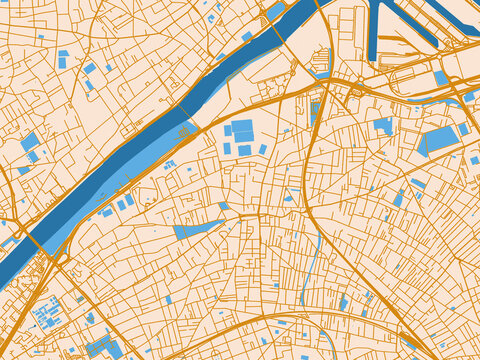 Urban map of Colombes, France
