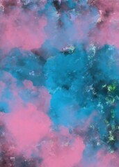 Obraz premium Contemporary art: abstract paintings in a colorful, hand-drawn modern style with spectacular strokes and modern, multi-colored, futuristic pop art patterns.