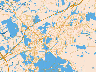 Obraz premium Cartographic street layout — Brentwood, United Kingdom