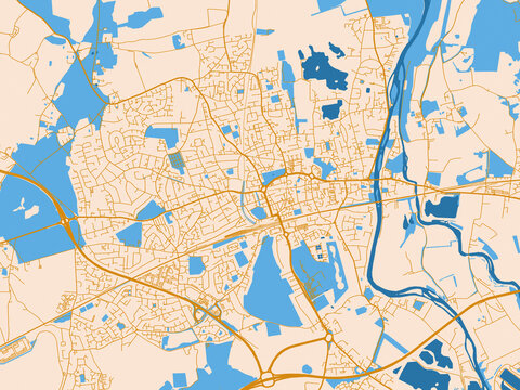 City plan map of Maidenhead, United Kingdom