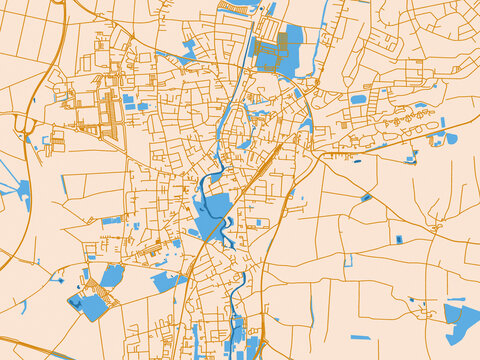 City map poster &mdash; Erding, Germany