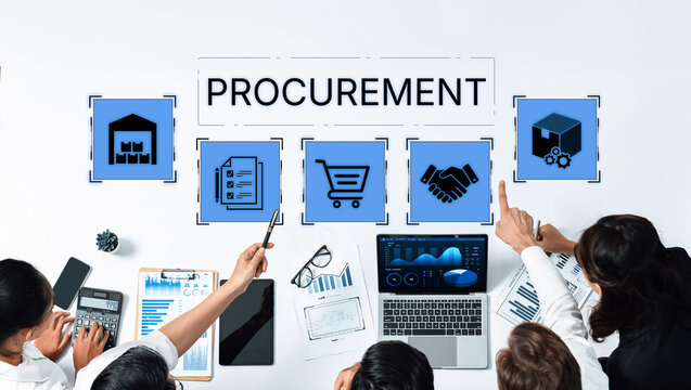 The business procurement process for strategic sourcing. This includes purchasing, supply chain management, contract negotiation, and logistics from warehouse to delivery. Fermion
