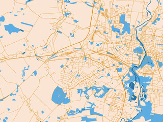Obraz premium City layout map – Gorlitz (Germany)