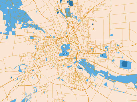Gotha, Germany &ndash; street map