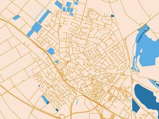 Obraz premium City map background — Pulheim, Germany
