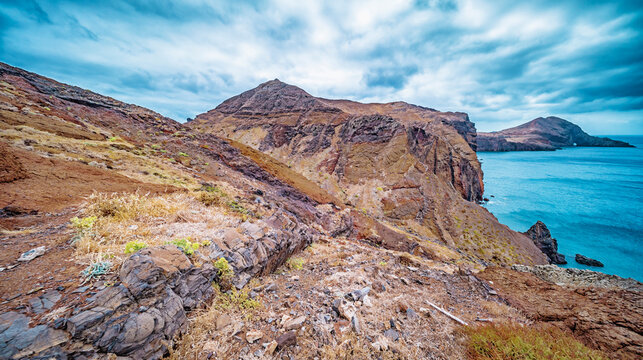Vereda da Ponta de Sao Lourenco Footpath,  Ponta de Sao Lourenco Natural Reserve, Madeira, Portugal, Europe