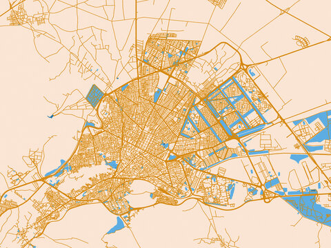 Arak, Iran &ndash; street map