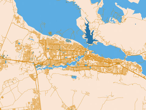 Dihok, Iraq &ndash; urban map