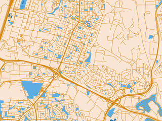 Fototapeta premium City map of Ramat HaSharon, Israel