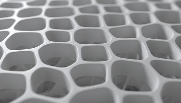 3D printed acoustic metamaterial panel texture with complex geometric labyrinth