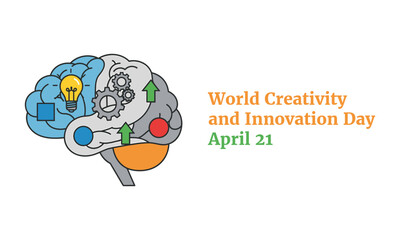 World creativity and innovation day brain illustration © 47 Visual