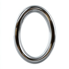 Fototapeta premium Shiny metallic hollow ring reflection art