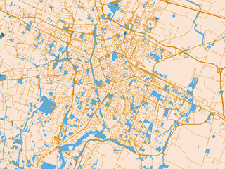 Obraz premium Urban cartographic illustration — Reggio, Italy