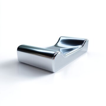 Futuristic chrome furniture design with modern elegance