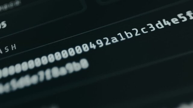 Blockchain Ledger Block with hash and previous hash display, Blockchain Database