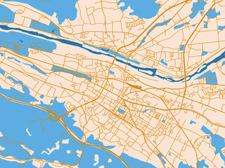 Obraz premium City layout map – Imaichi (Japan)