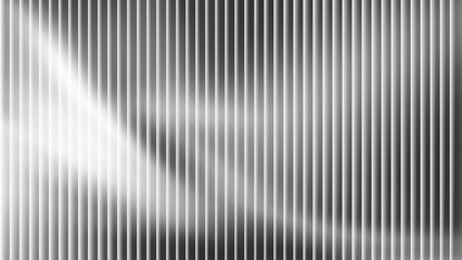 Fototapeta premium Abstract vertical wavy gradient stripes in grayscale with soft light and shadow transitions and subtle curves